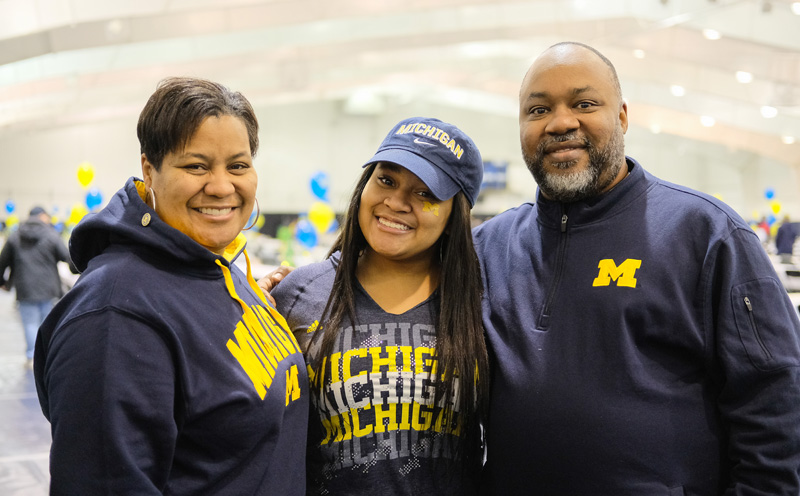 University of Michigan family photo