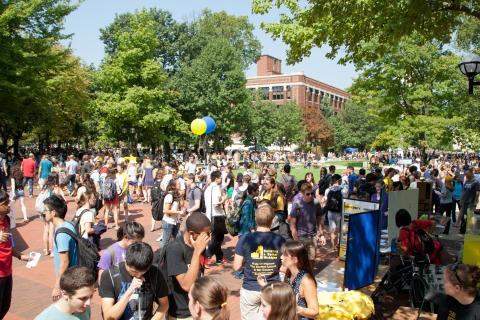 Image of Festival Gathering on the UM Diag