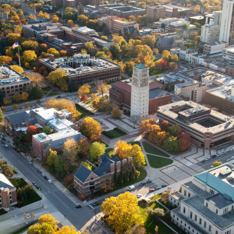 square view in central campus