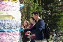 Image of Students Hanging Flyers